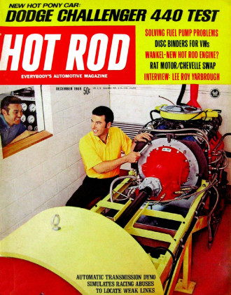HOT ROD 1969 DEC - NICKEY CHEVELLE, YARBROUGH, PENSKE